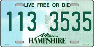 NH license plate 1133535