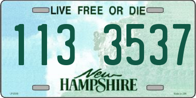 NH license plate 1133537