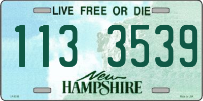 NH license plate 1133539