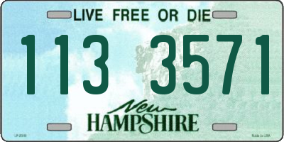 NH license plate 1133571