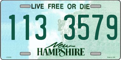NH license plate 1133579