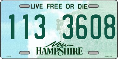 NH license plate 1133608