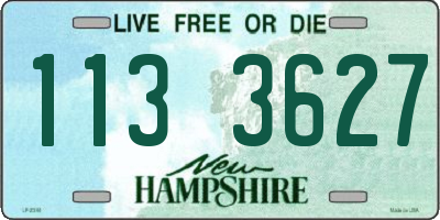 NH license plate 1133627