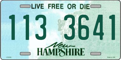 NH license plate 1133641