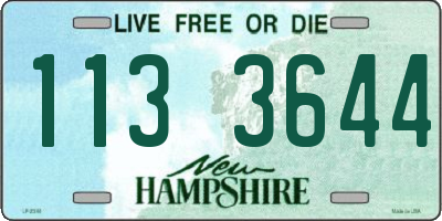 NH license plate 1133644