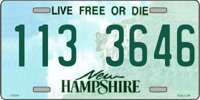 NH license plate 1133646