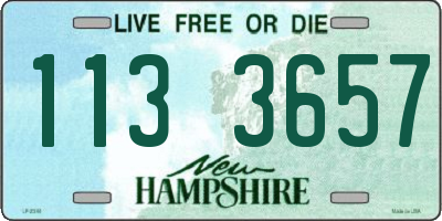 NH license plate 1133657
