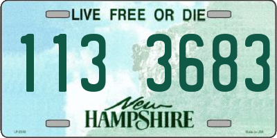 NH license plate 1133683