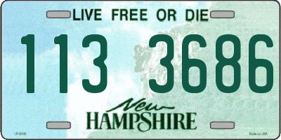 NH license plate 1133686