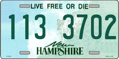 NH license plate 1133702