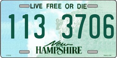 NH license plate 1133706