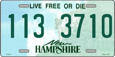 NH license plate 1133710