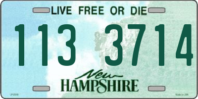 NH license plate 1133714