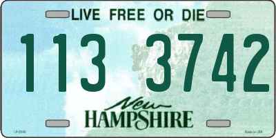NH license plate 1133742
