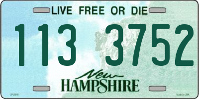 NH license plate 1133752