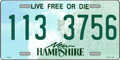 NH license plate 1133756