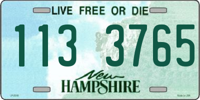 NH license plate 1133765