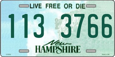 NH license plate 1133766