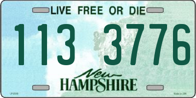 NH license plate 1133776