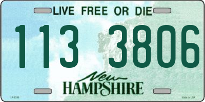 NH license plate 1133806