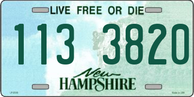 NH license plate 1133820