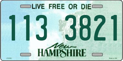 NH license plate 1133821
