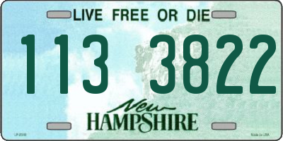 NH license plate 1133822