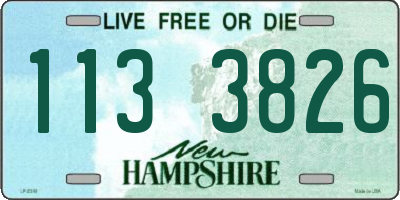 NH license plate 1133826