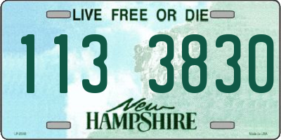 NH license plate 1133830