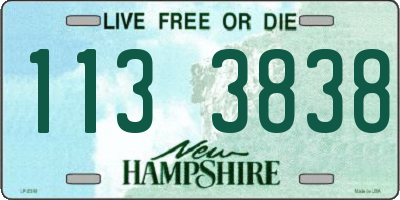 NH license plate 1133838