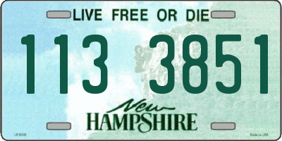 NH license plate 1133851