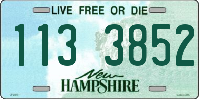NH license plate 1133852