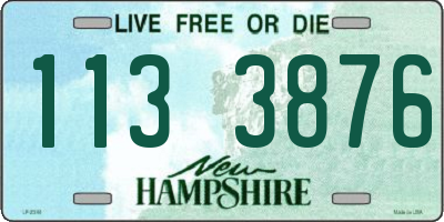 NH license plate 1133876