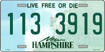 NH license plate 1133919