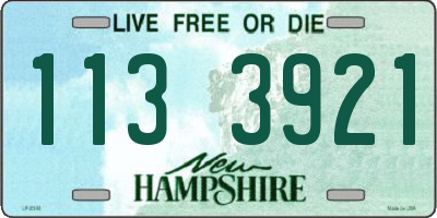 NH license plate 1133921