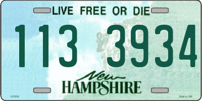 NH license plate 1133934
