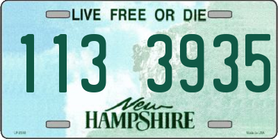 NH license plate 1133935