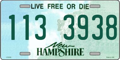 NH license plate 1133938