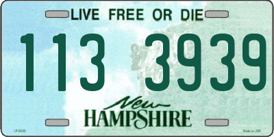 NH license plate 1133939