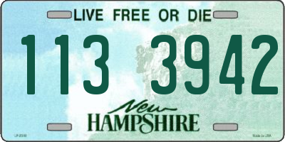 NH license plate 1133942