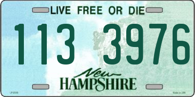 NH license plate 1133976
