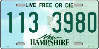NH license plate 1133980