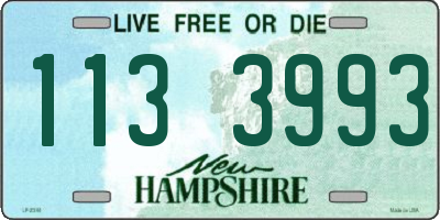 NH license plate 1133993