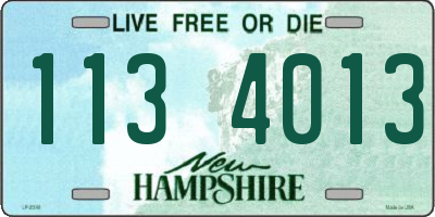 NH license plate 1134013