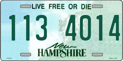 NH license plate 1134014