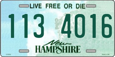 NH license plate 1134016