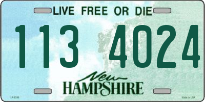 NH license plate 1134024