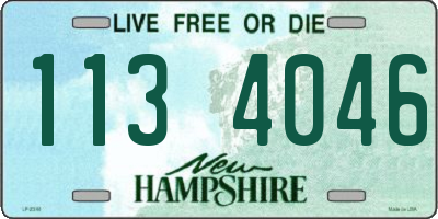 NH license plate 1134046
