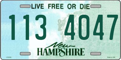NH license plate 1134047