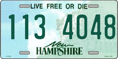 NH license plate 1134048